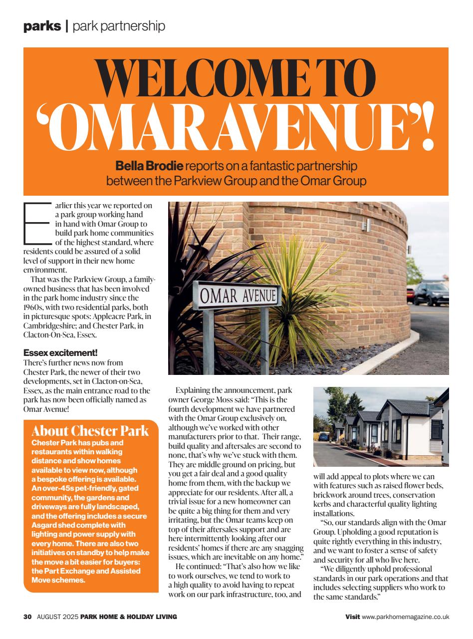 Park Home & Holiday Living Preview Pages