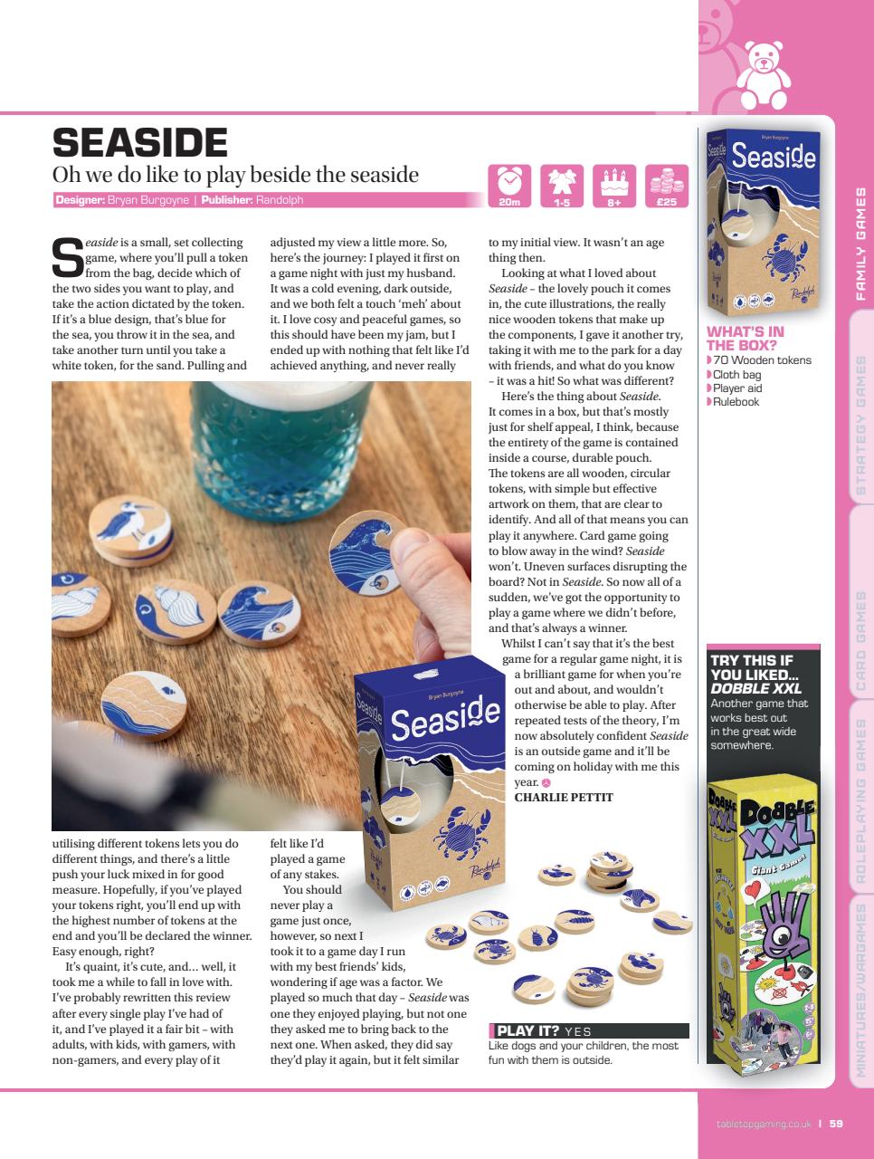 Tabletop Gaming Preview Pages