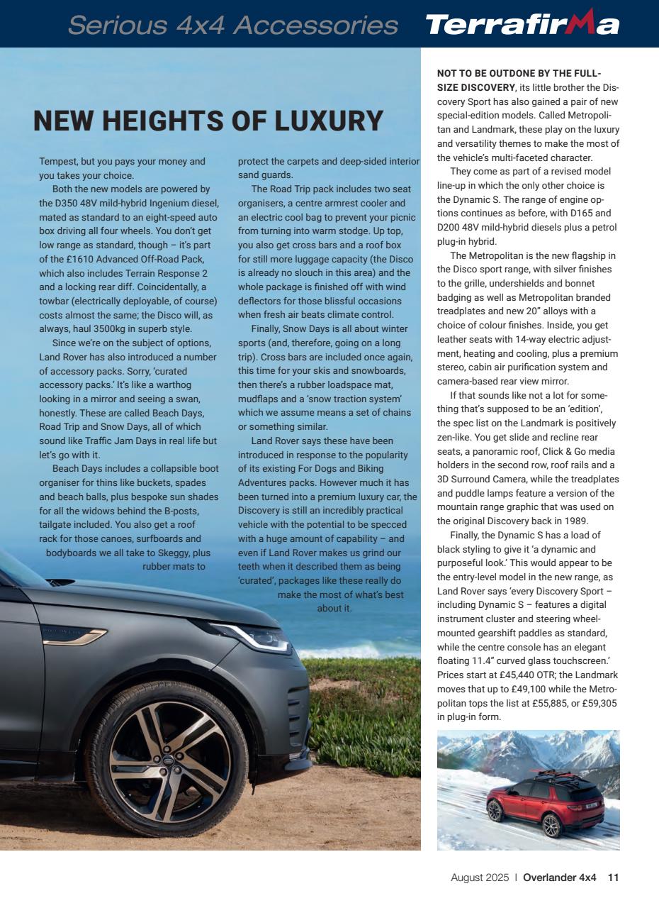 Overlander 4X4 Preview Pages