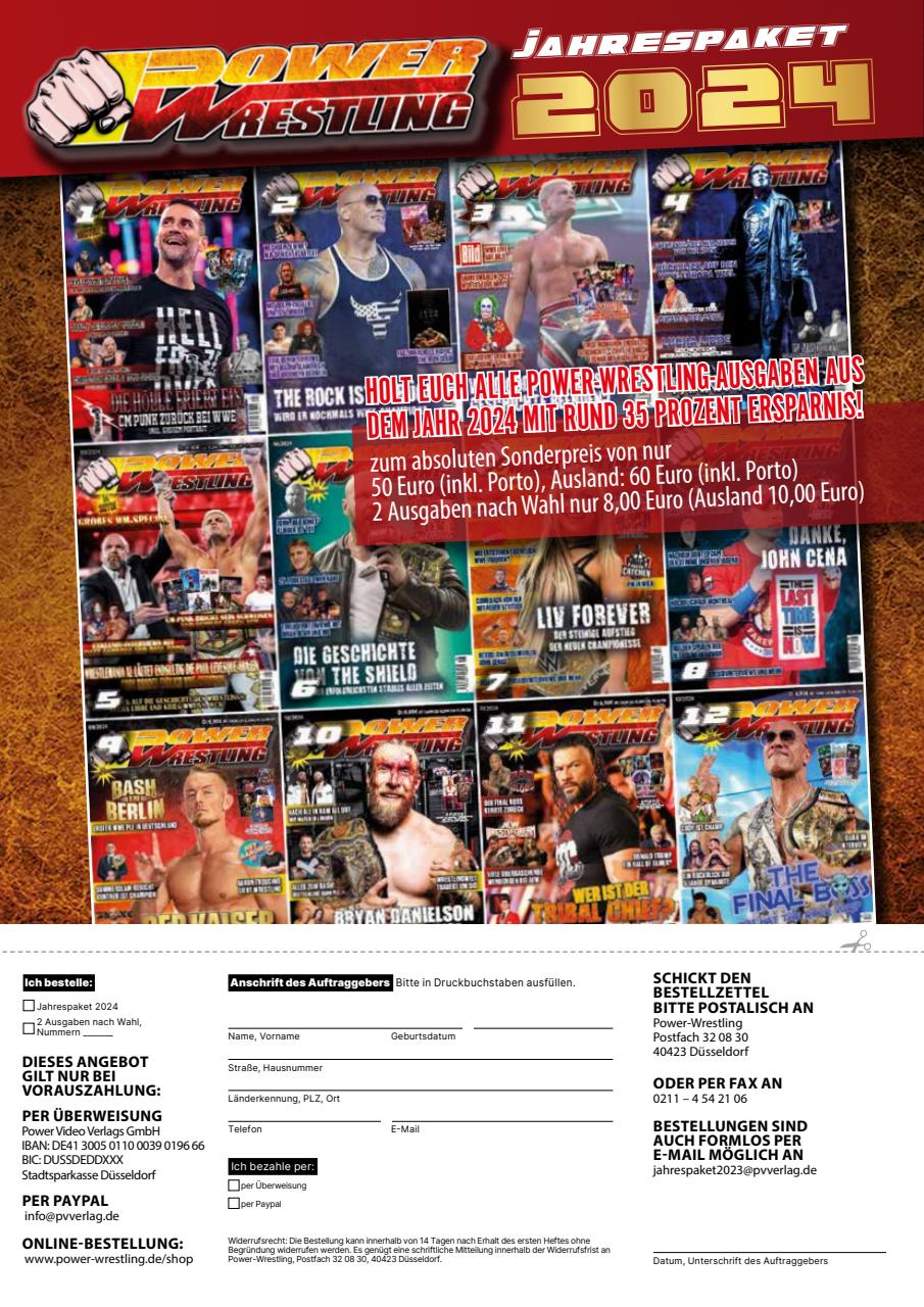 Power-Wrestling Preview Pages