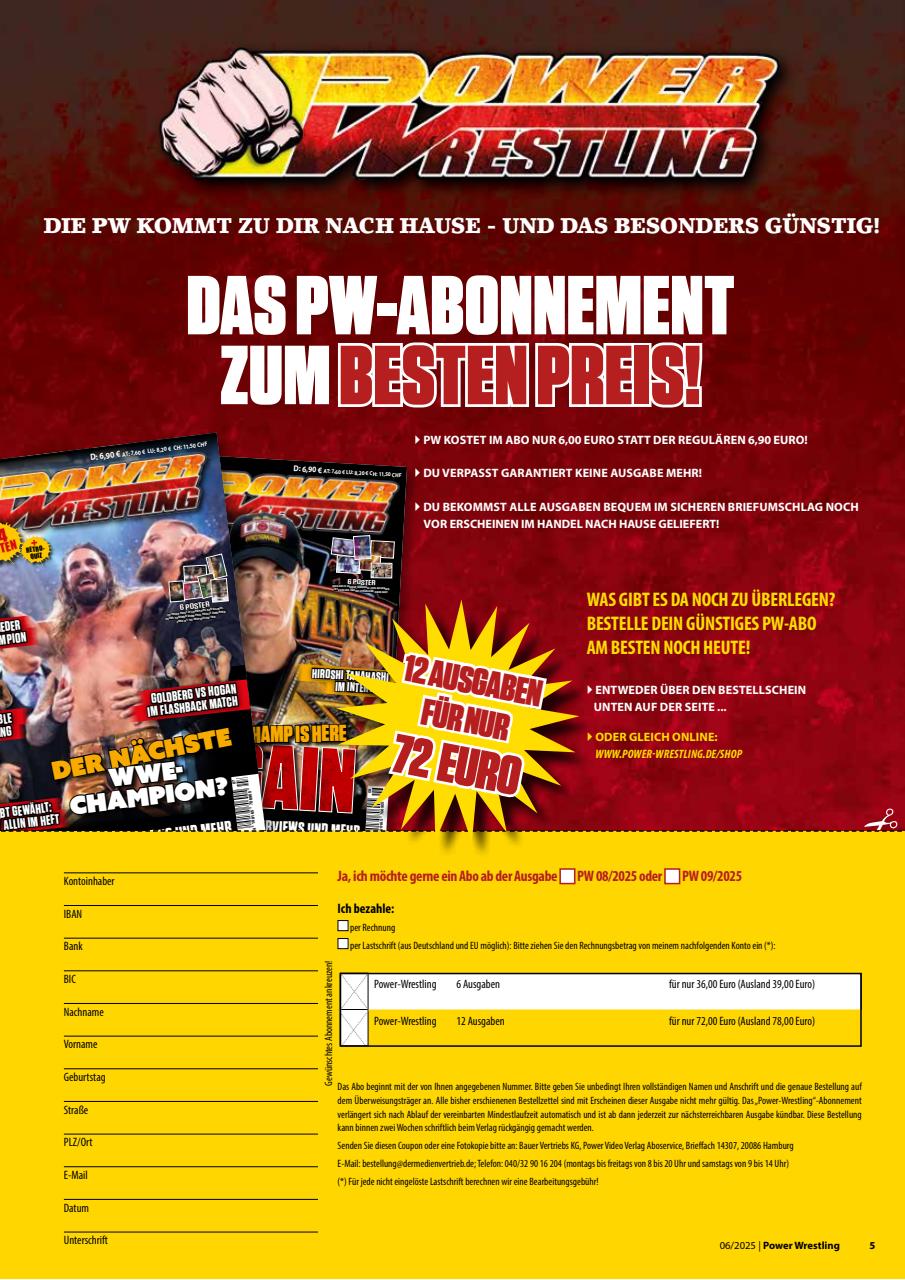 Power-Wrestling Preview Pages