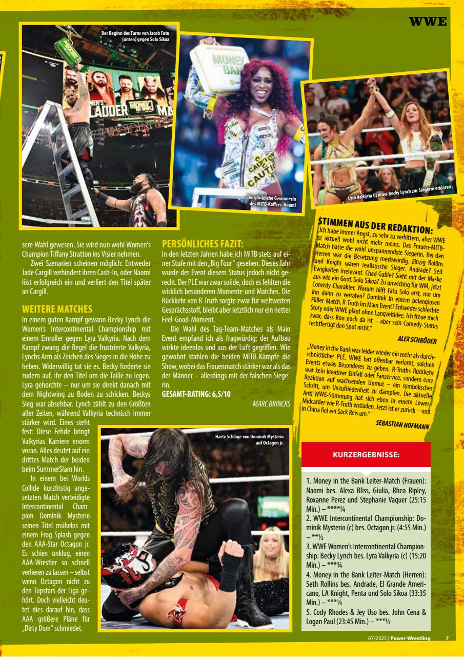 Power-Wrestling Preview Pages