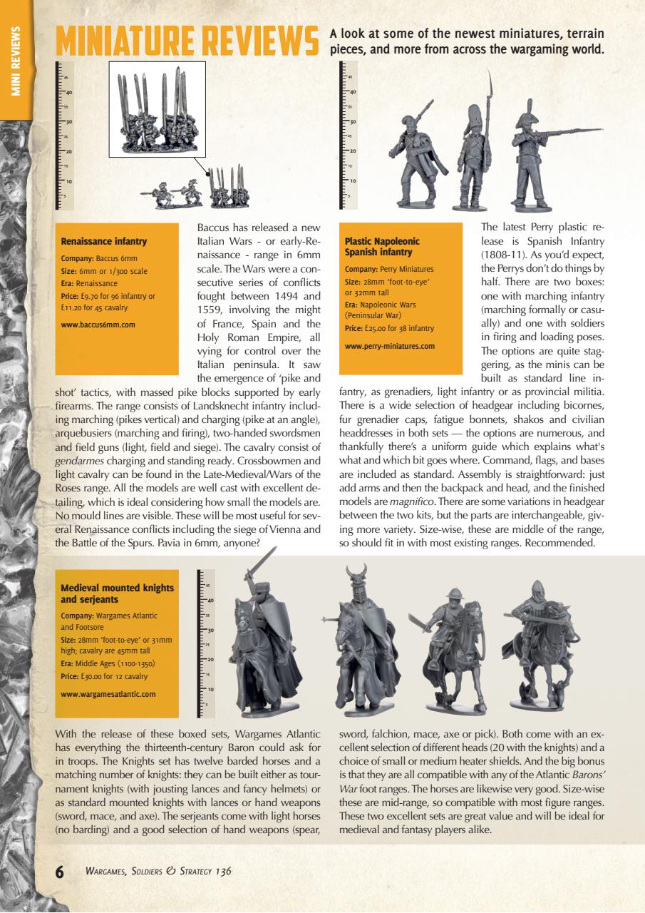 Wargames, Soldiers & Strategy Preview Pages