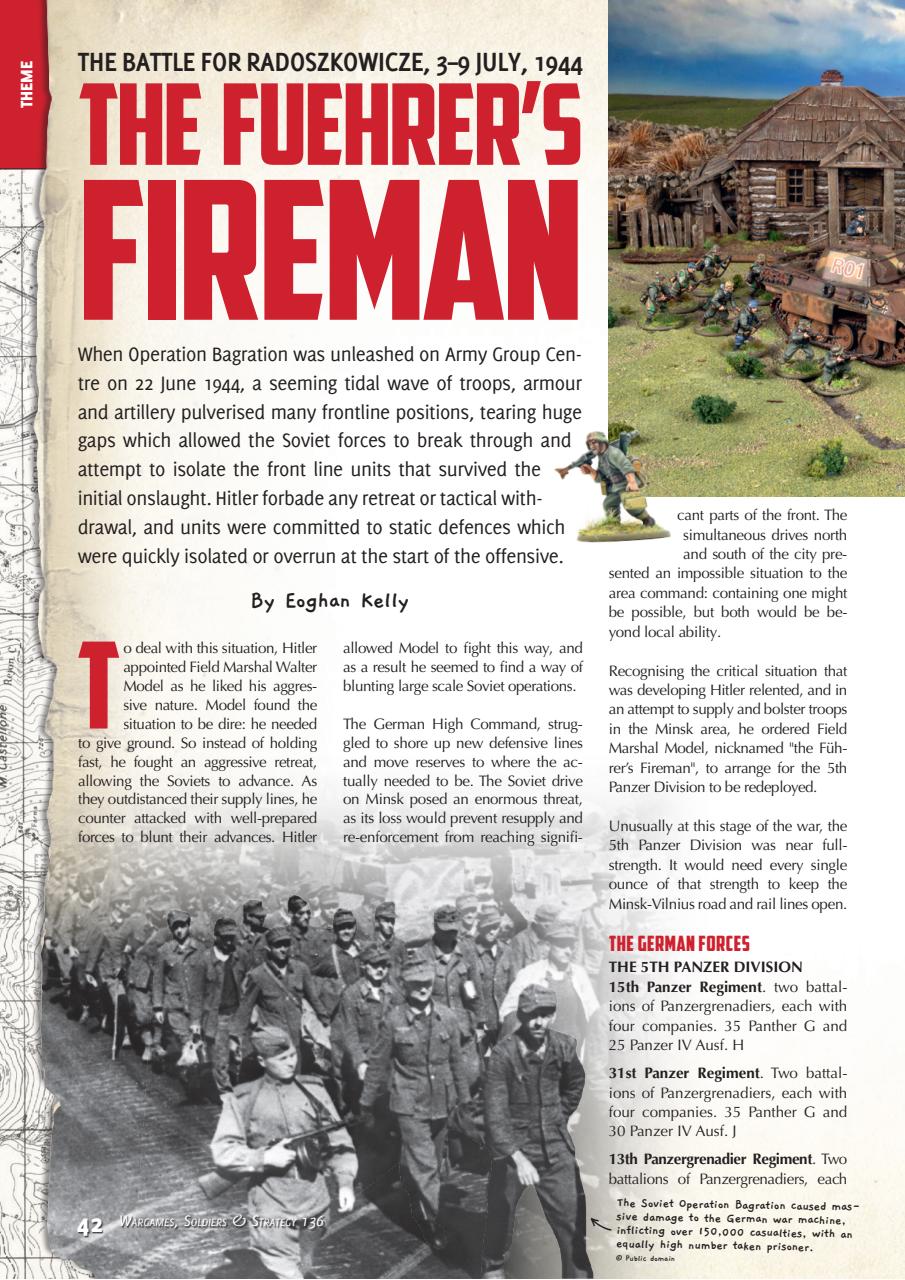 Wargames, Soldiers & Strategy Preview Pages
