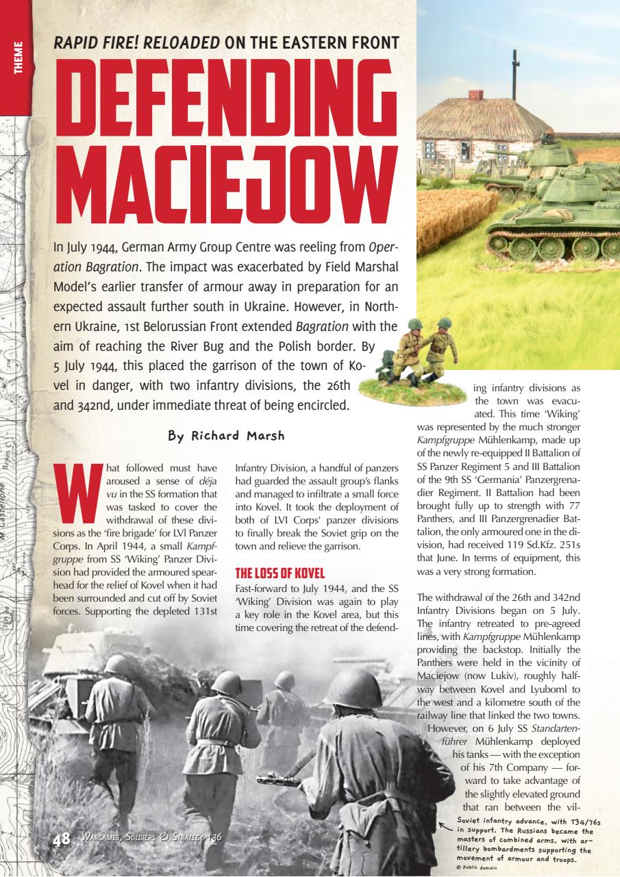 Wargames, Soldiers & Strategy Preview Pages