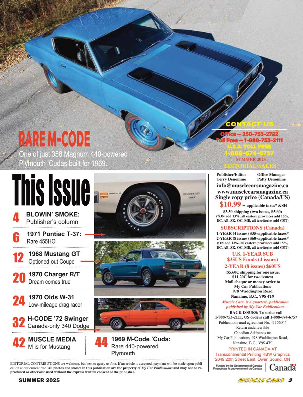 Muscle Cars Preview Pages