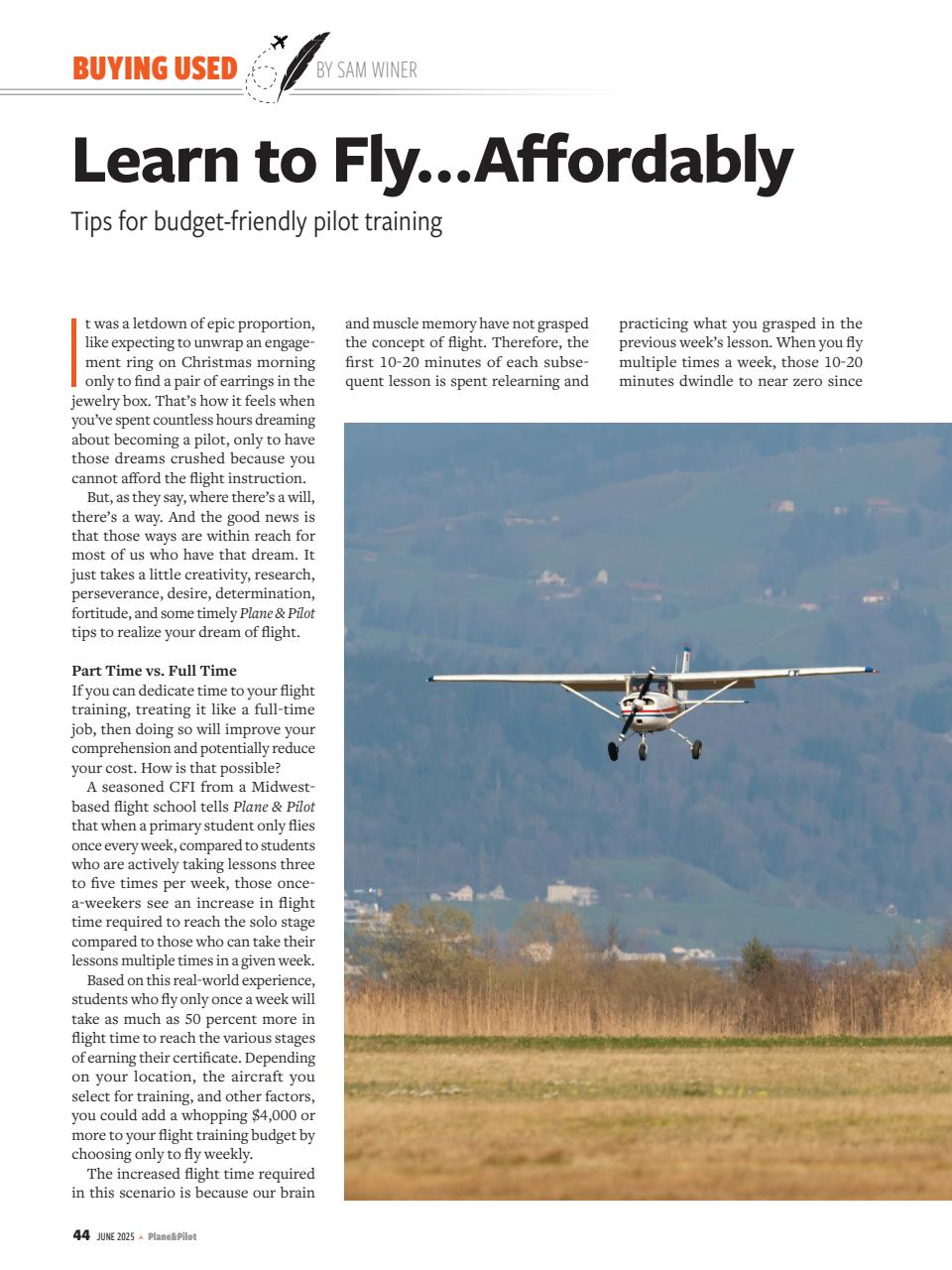 Plane & Pilot Preview Pages