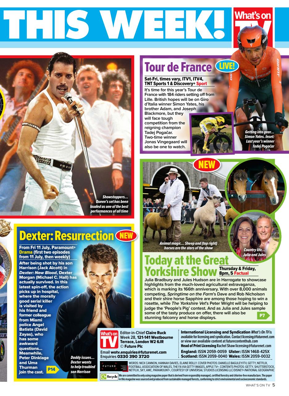 What's on TV Preview Pages