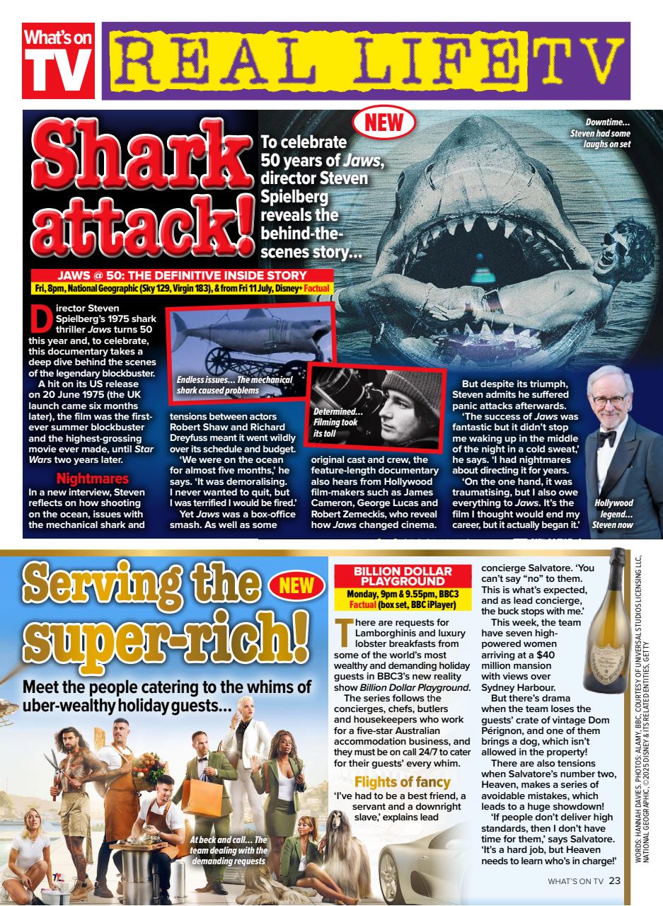 What's on TV Preview Pages