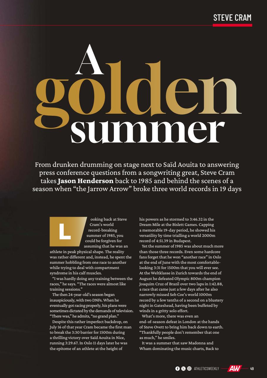 AW – Athletics Weekly Magazine Preview Pages