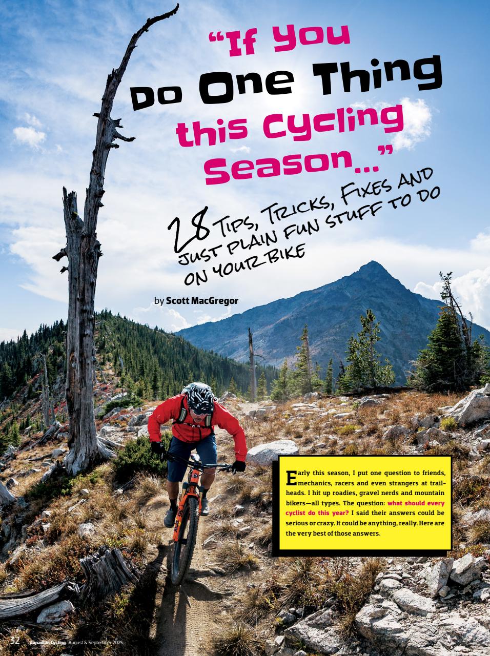 Canadian Cycling Magazine Preview Pages