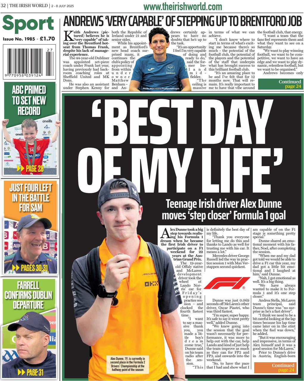 Irish World Preview Pages