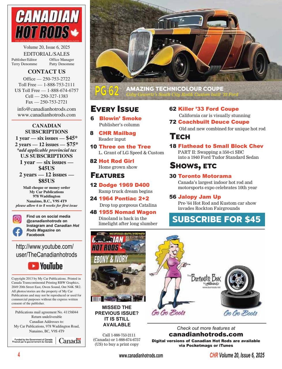 Canadian Hot Rods Preview Pages