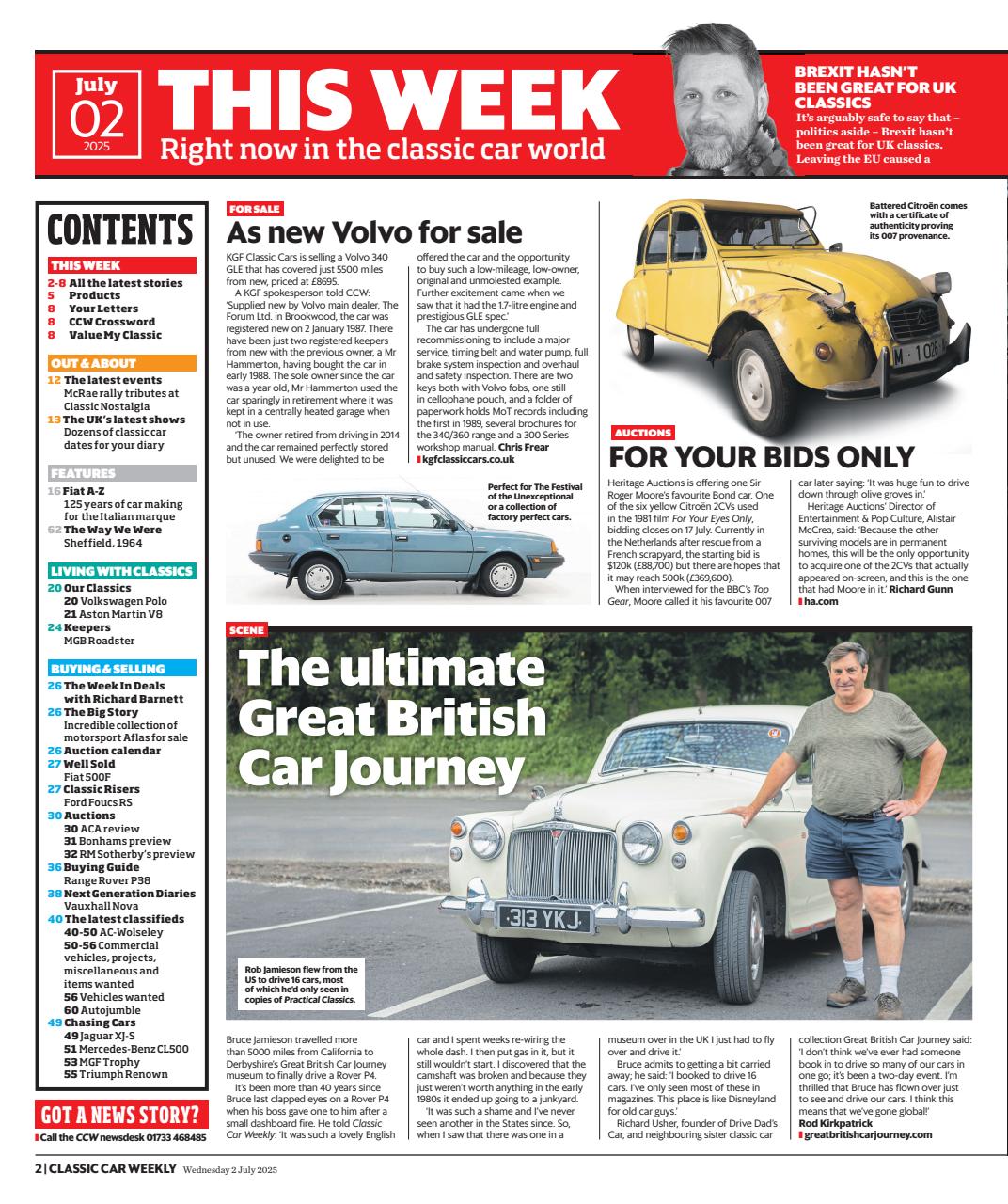 Classic Car Weekly Preview Pages