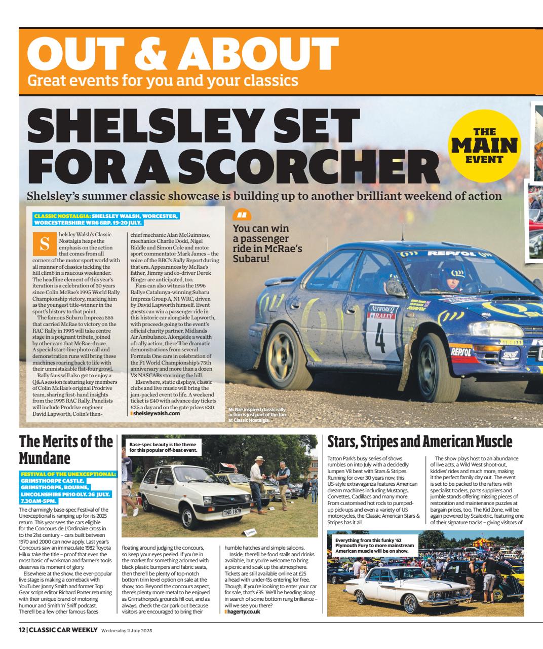 Classic Car Weekly Preview Pages