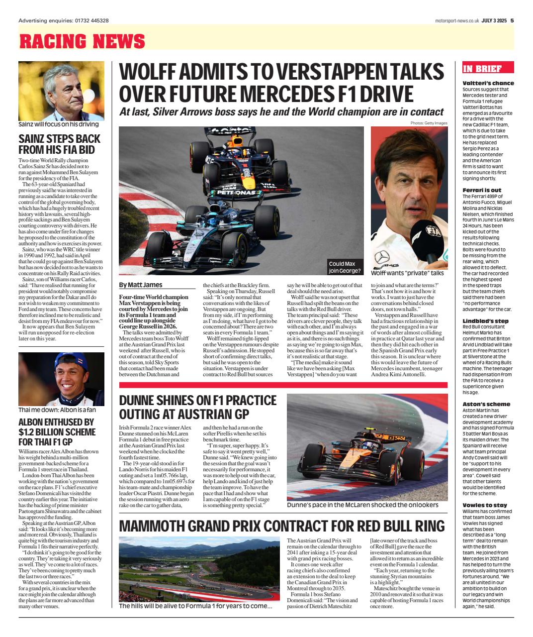 Motorsport News Preview Pages