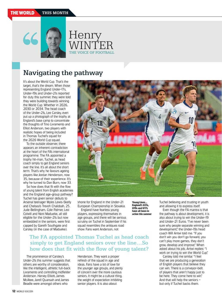 World Soccer Preview Pages