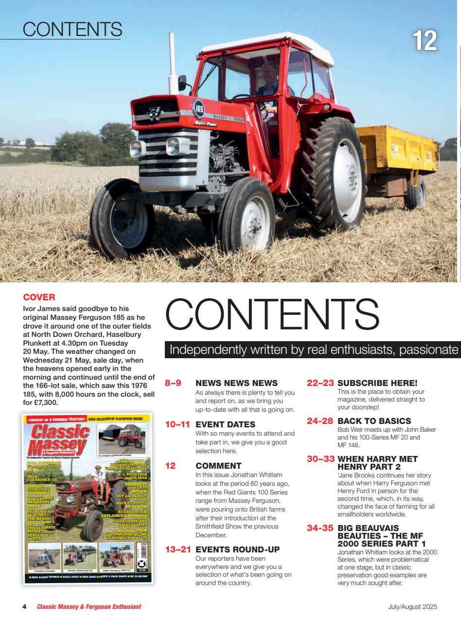 Classic Massey Preview Pages