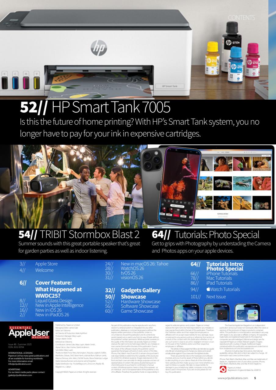 Essential Apple User Preview Pages