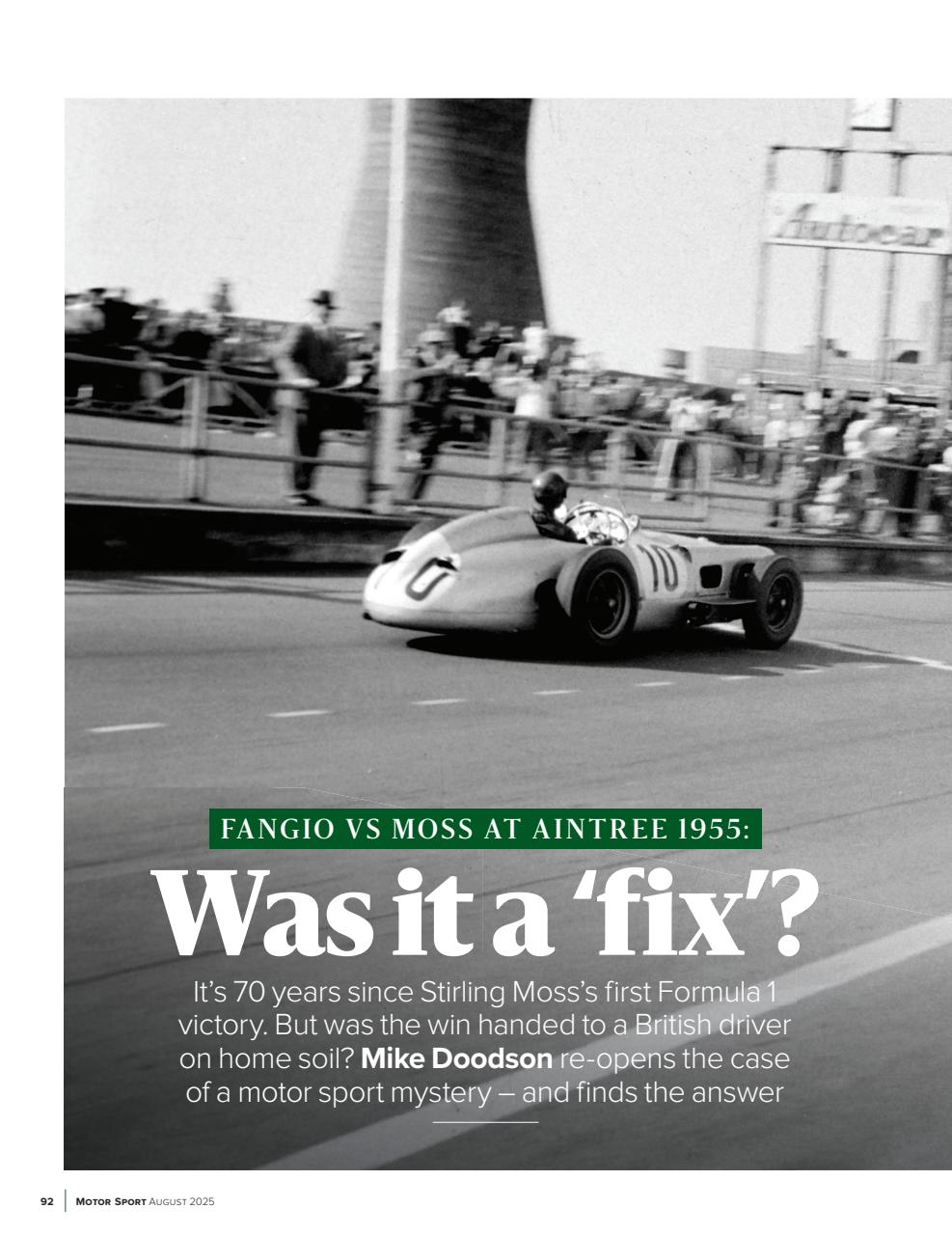 Motor Sport Magazine Preview Pages