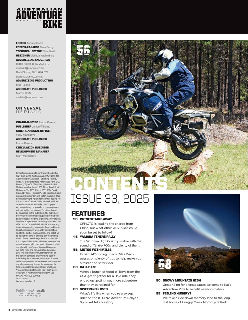 Australian Adventure Bike Preview Pages