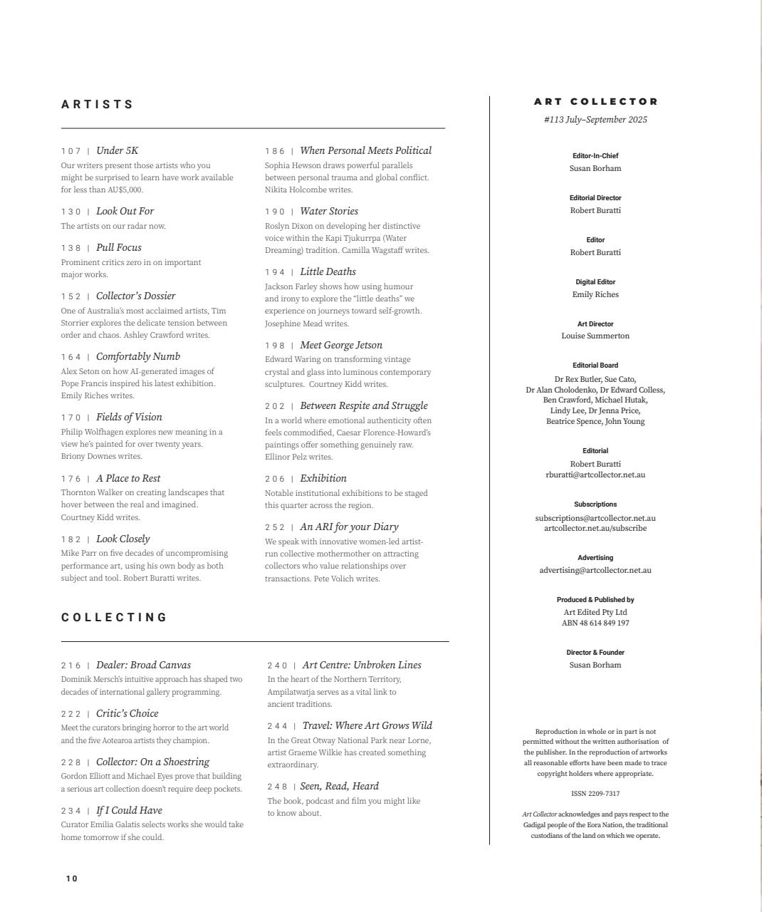 Art Collector Preview Pages