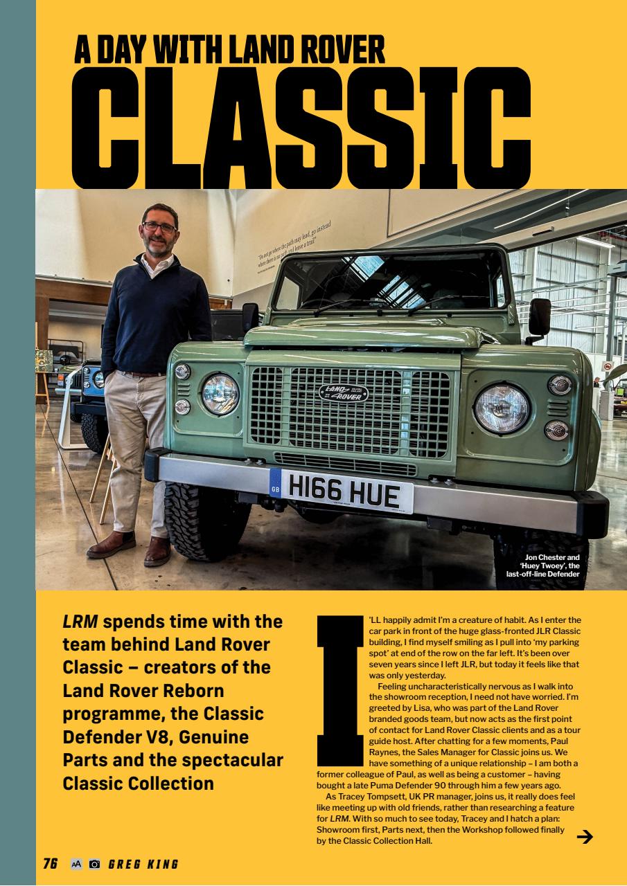 Land Rover Monthly Preview Pages
