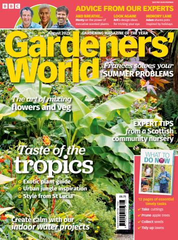 BBC Gardeners’ World Magazine issue August 2025