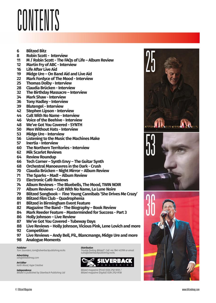 Blitzed Magazine Preview Pages