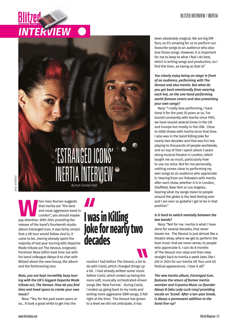 Blitzed Magazine Preview Pages