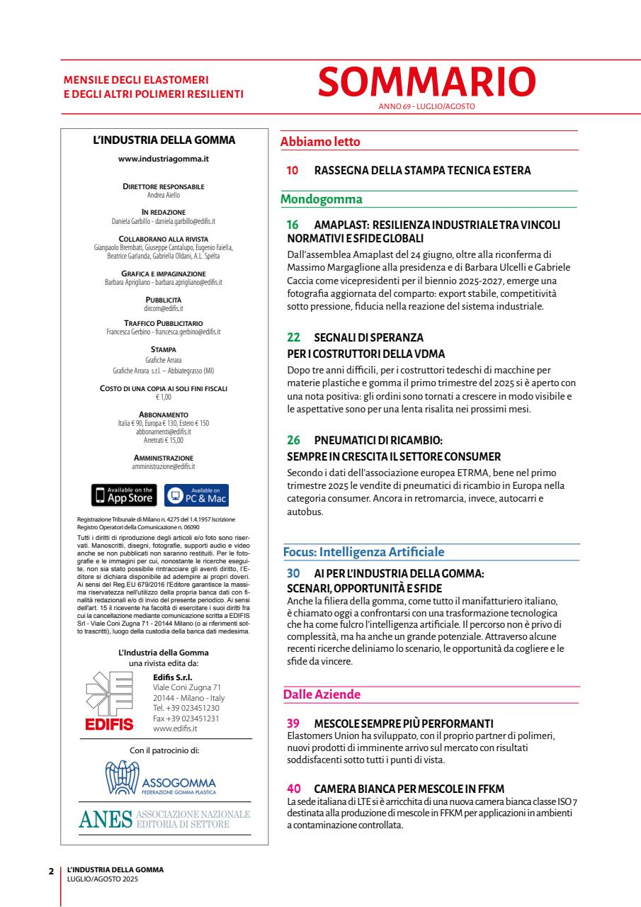L’industria della Gomma Preview Pages