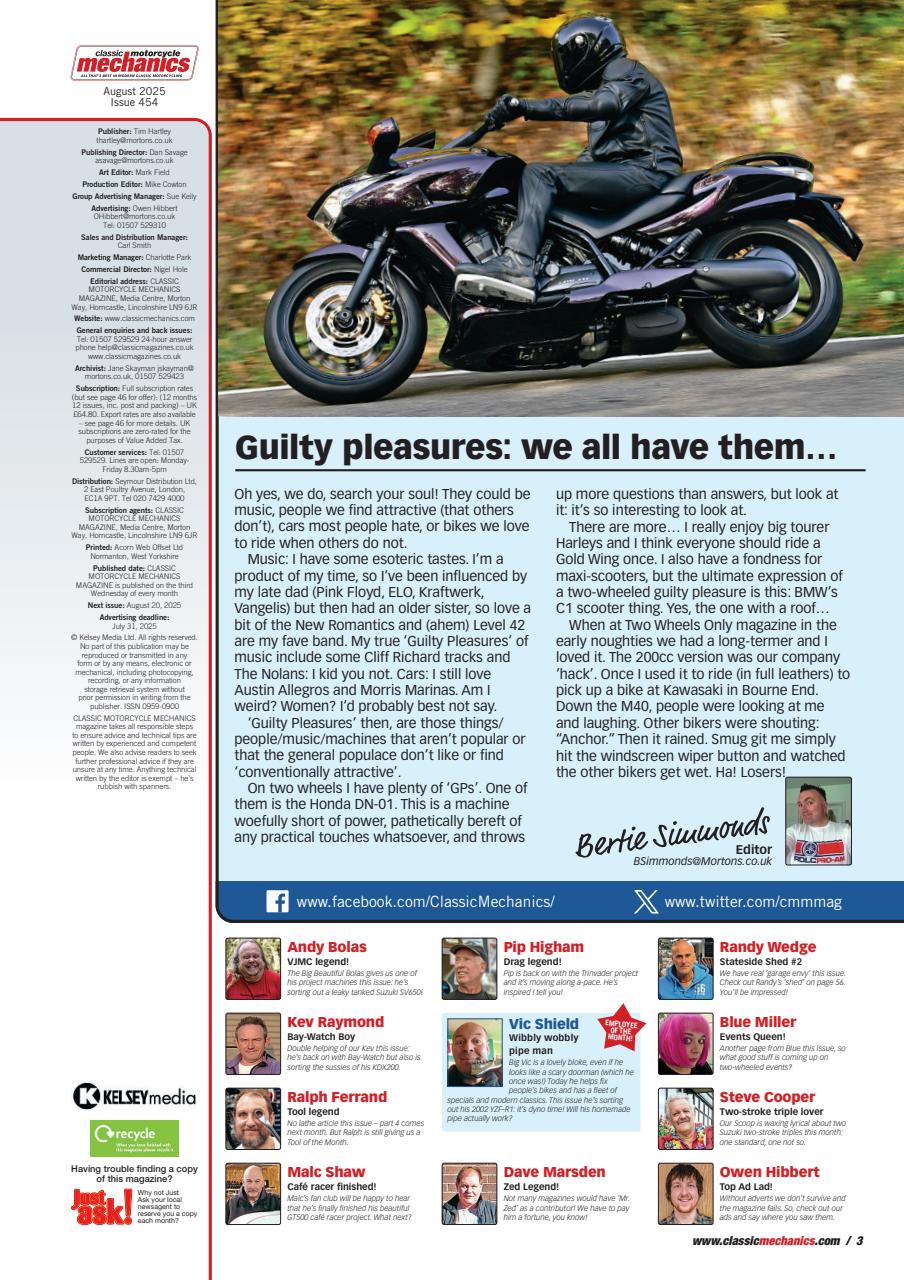 Classic Motorcycle Mechanics Preview Pages