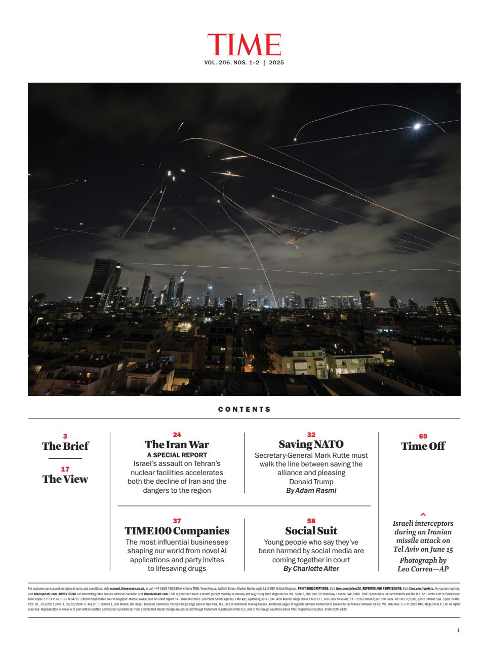 TIME Magazine Europe Preview Pages