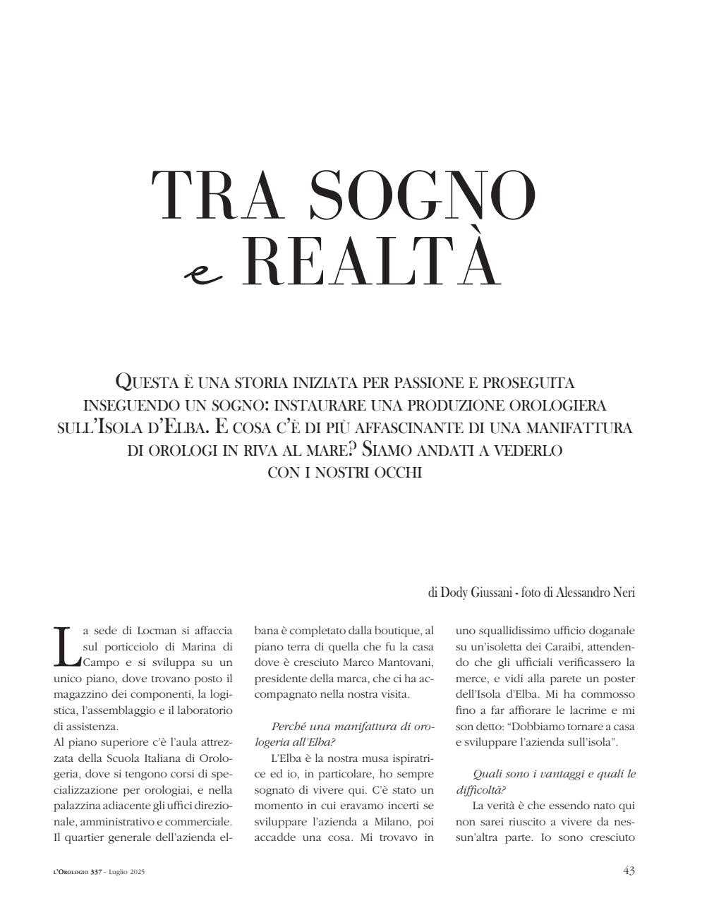 L'Orologio Preview Pages