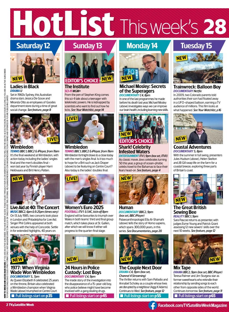 TV & Satellite Week Preview Pages
