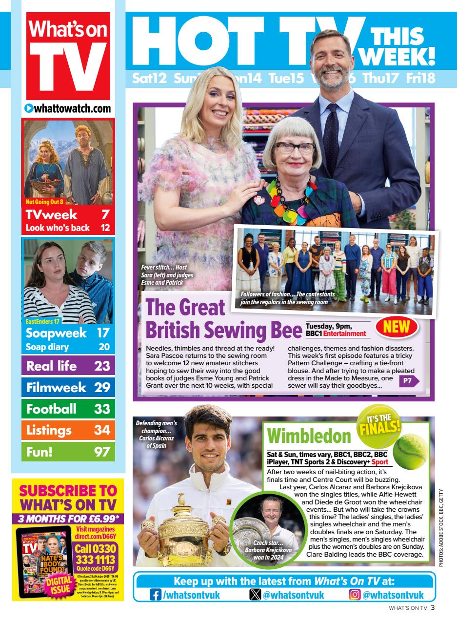 What's on TV Preview Pages