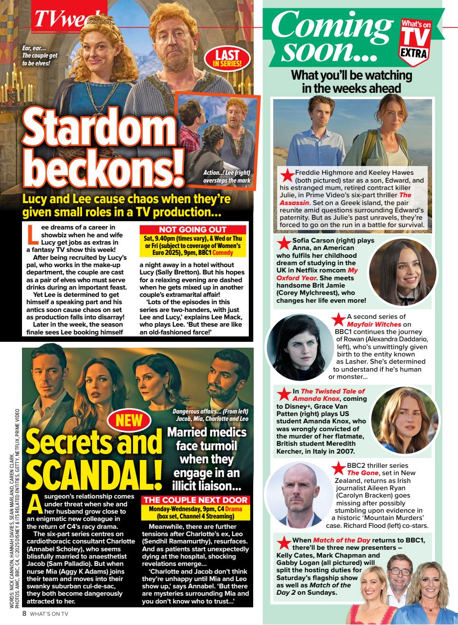 What's on TV Preview Pages