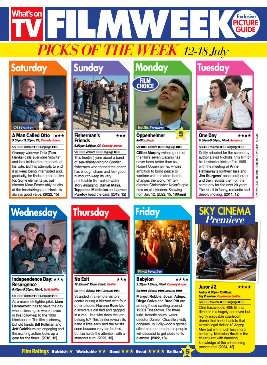 What's on TV Preview Pages