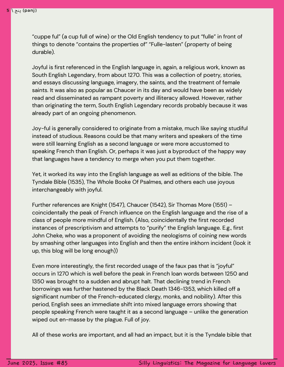 Silly Linguistics Preview Pages