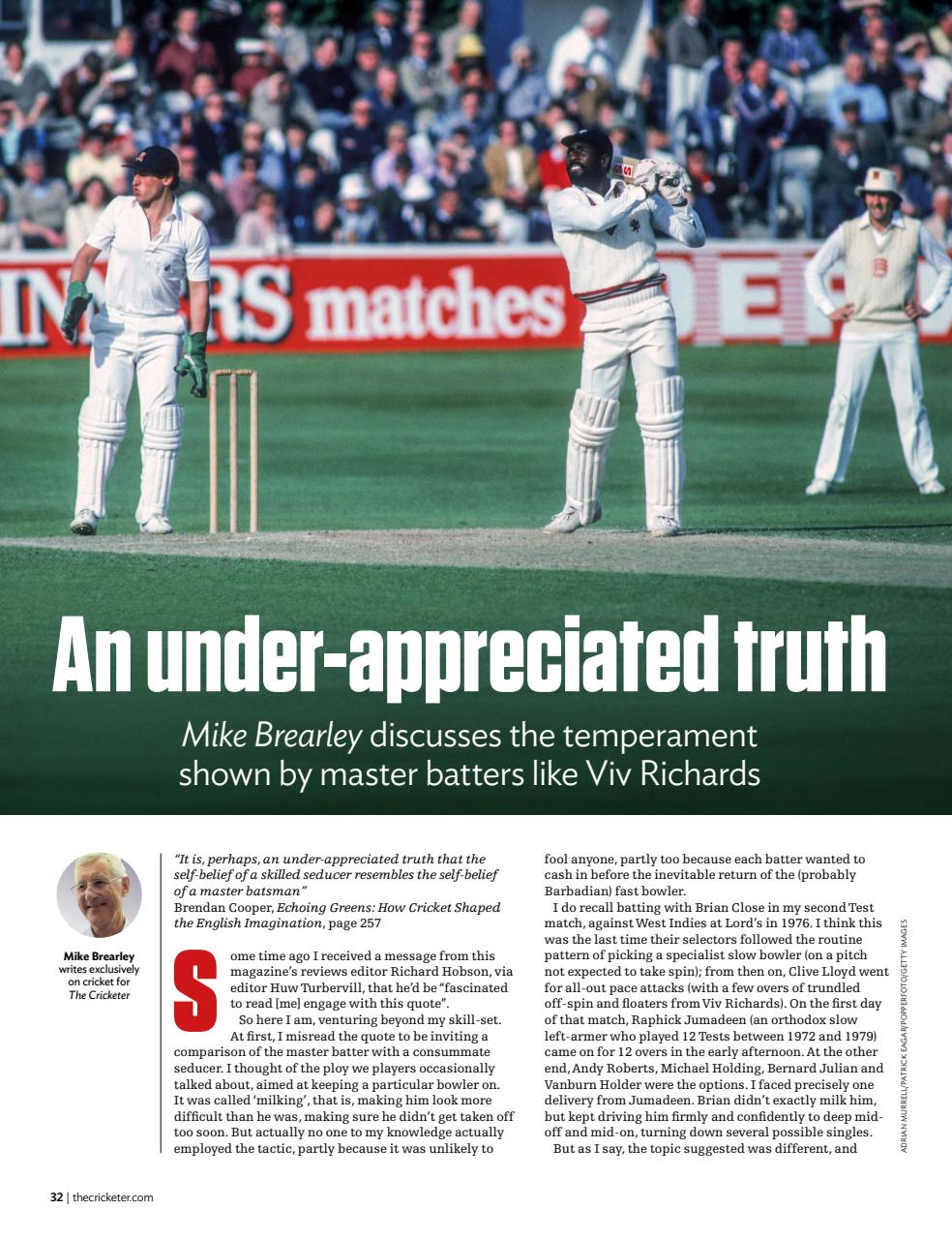 The Cricketer Magazine Preview Pages