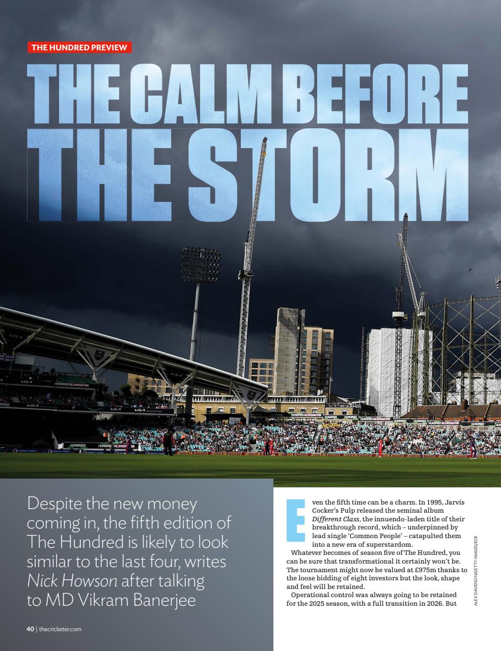 The Cricketer Magazine Preview Pages