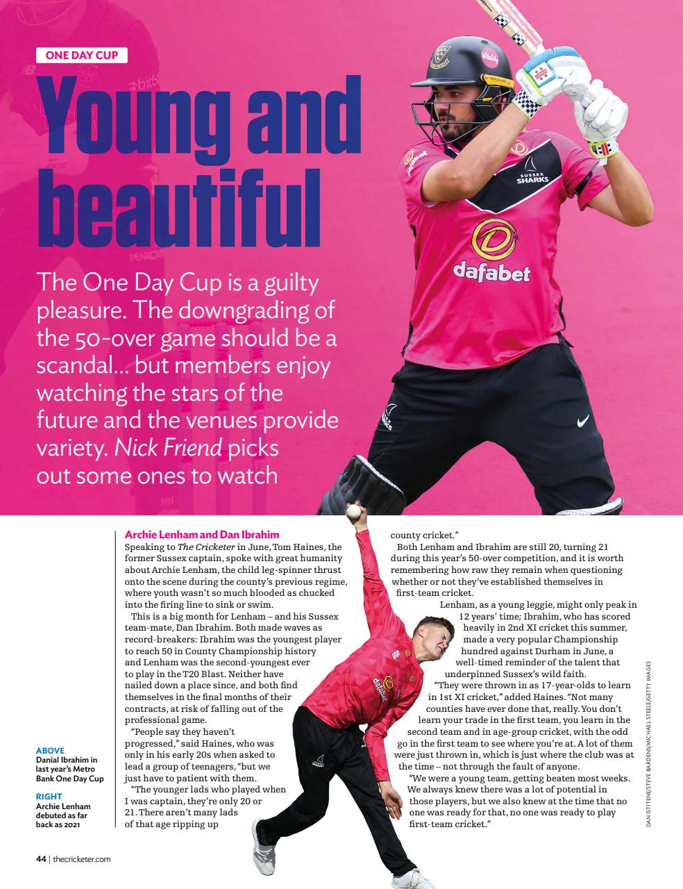 The Cricketer Magazine Preview Pages