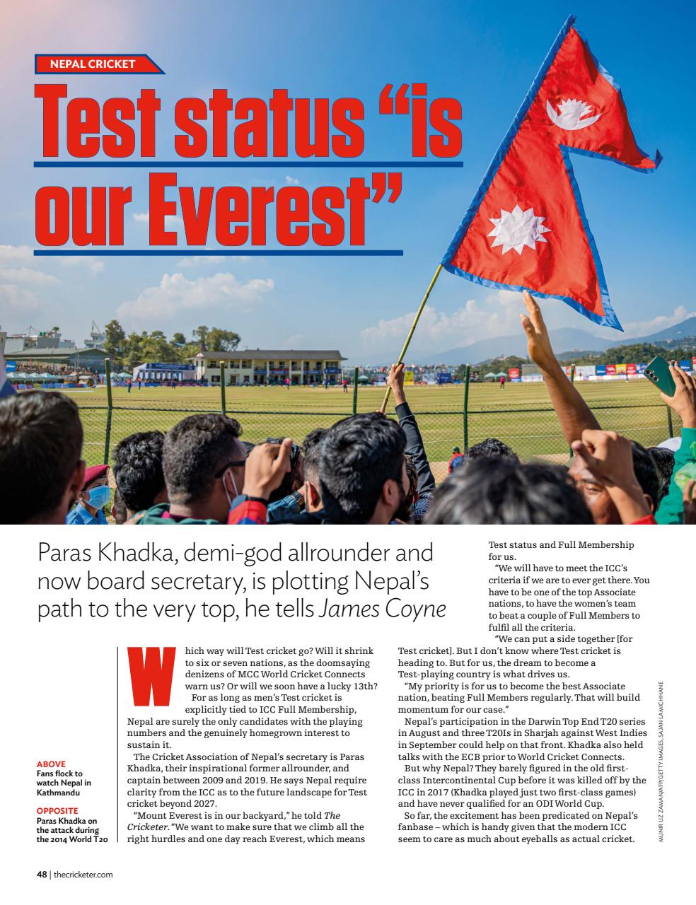 The Cricketer Magazine Preview Pages