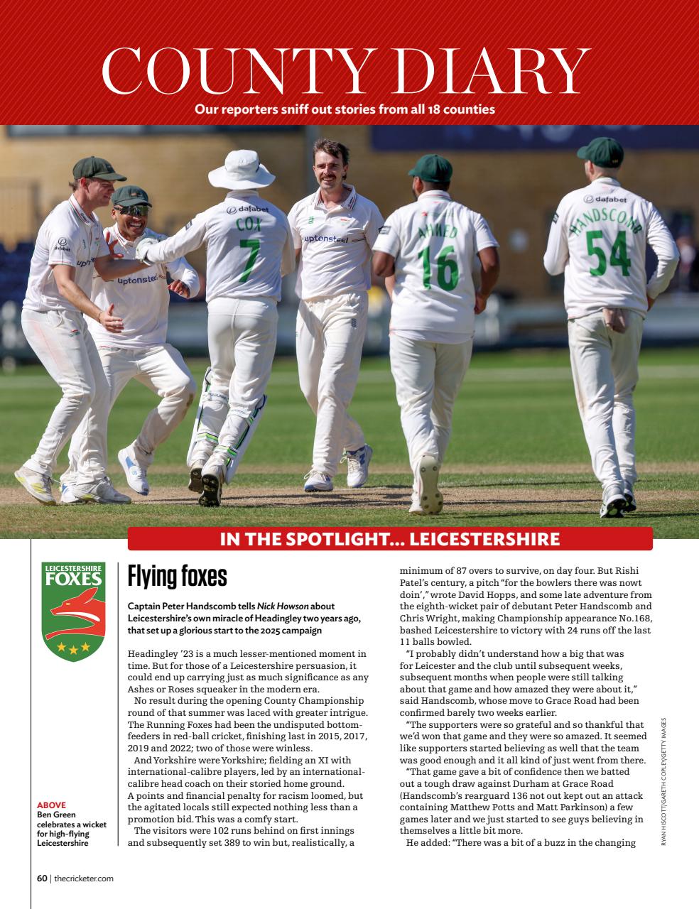 The Cricketer Magazine Preview Pages