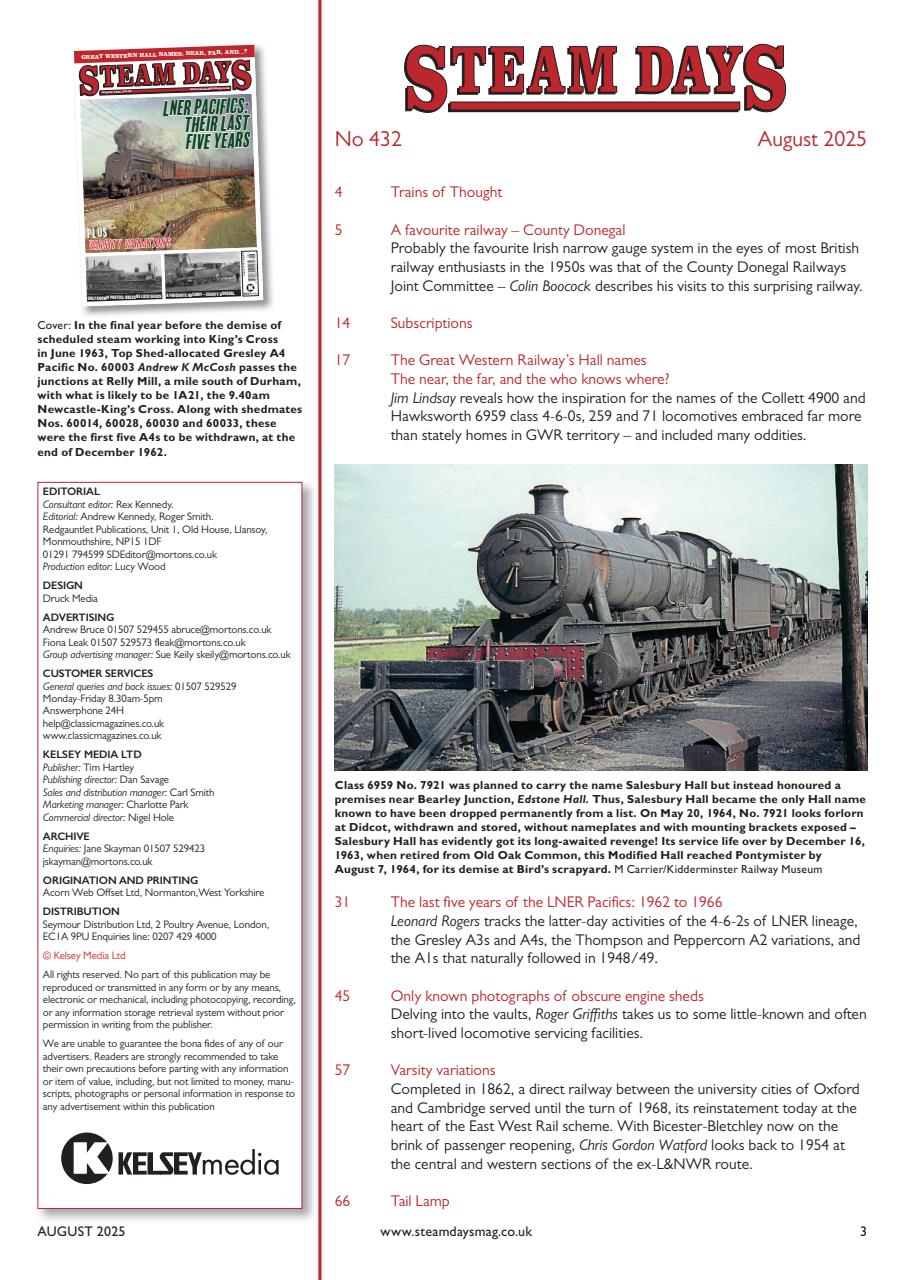 Steam Days Preview Pages