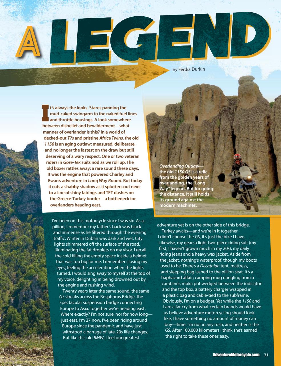 Adventure Motorcycle Preview Pages
