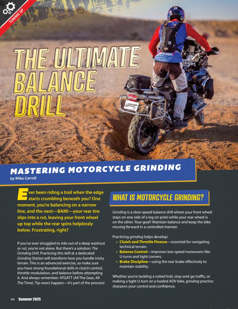 Adventure Motorcycle Preview Pages