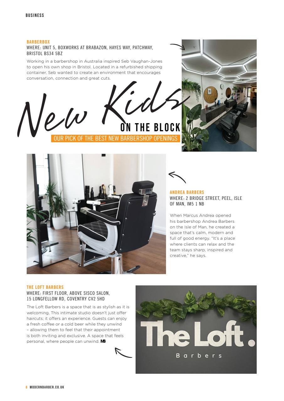 Modern Barber Preview Pages