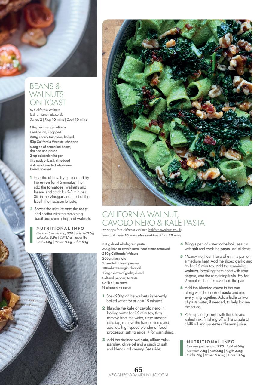 Vegan Food & Living Magazine Preview Pages