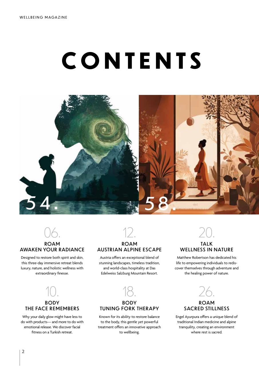 Wellbeing Magazine Preview Pages